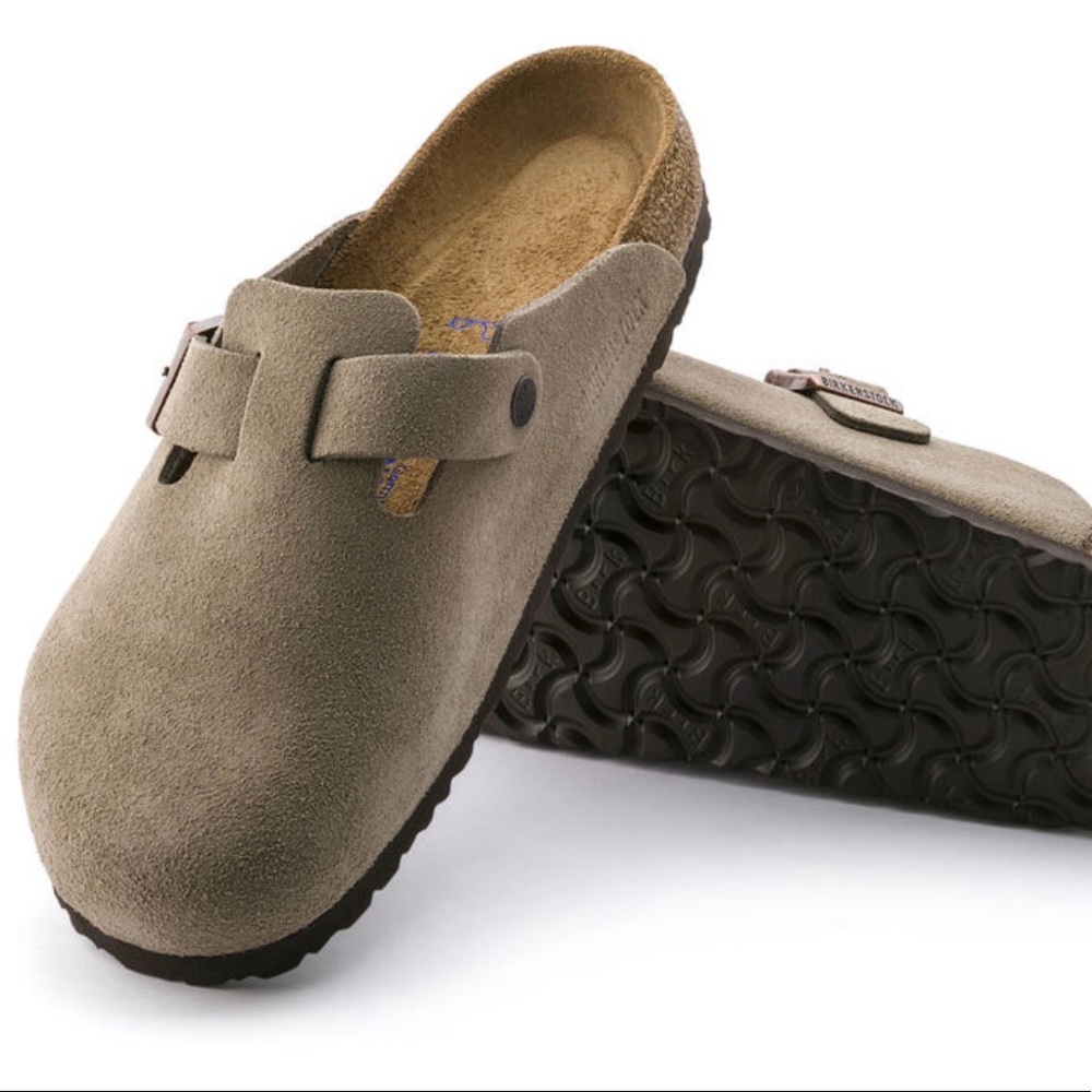 Birkenstock Boston Suede Clogs 38 narrow